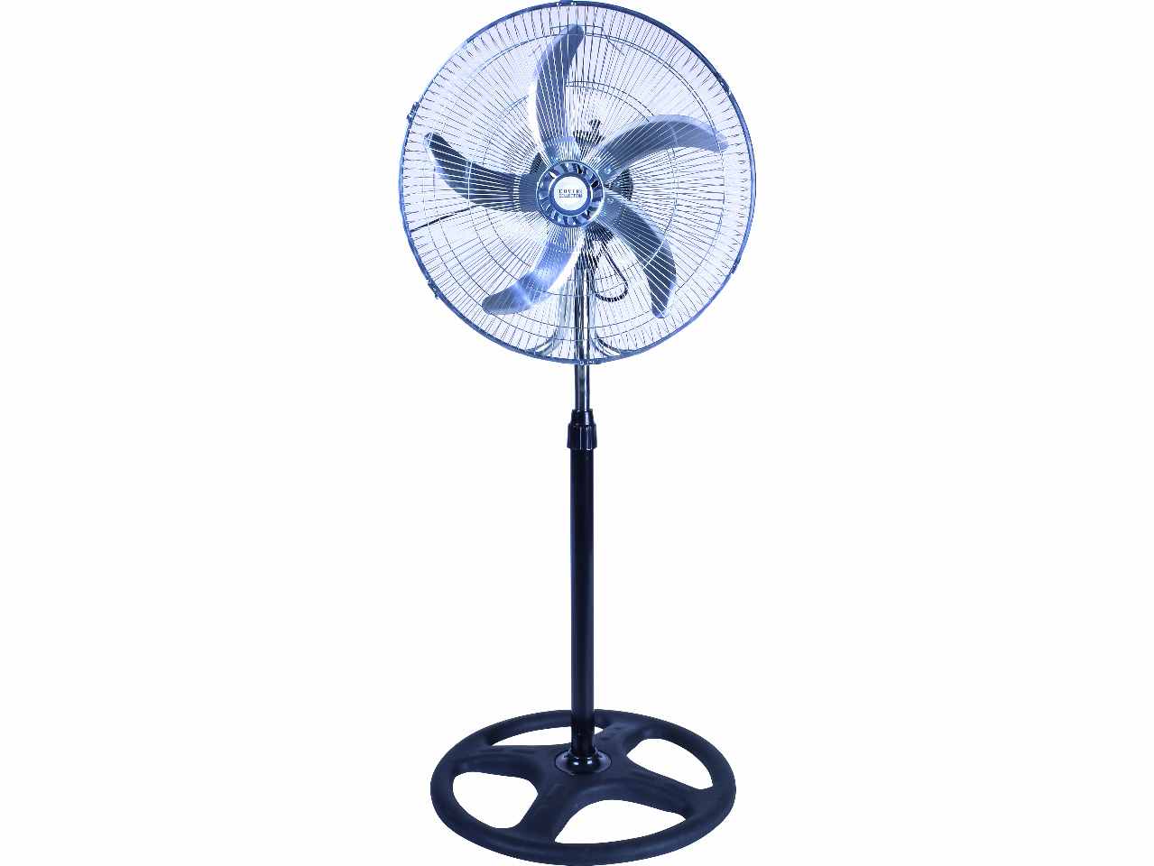 Ventilatore piantana in alluminio, acciaio e abs nero e argentato 125 cm, 6057001 - Coveri Collection