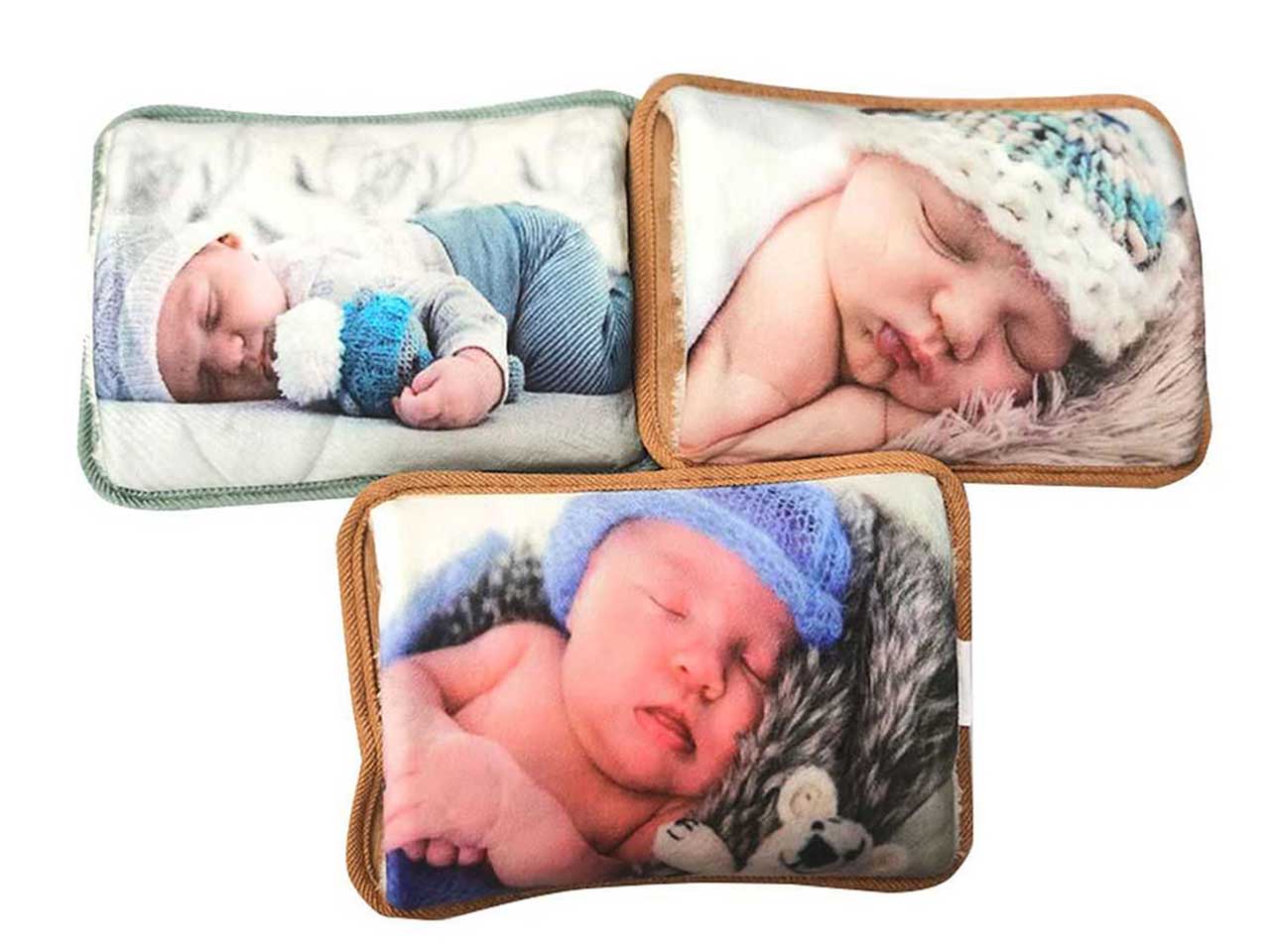 Borsa acqua calda con disegno bambino in 3 assortimenti