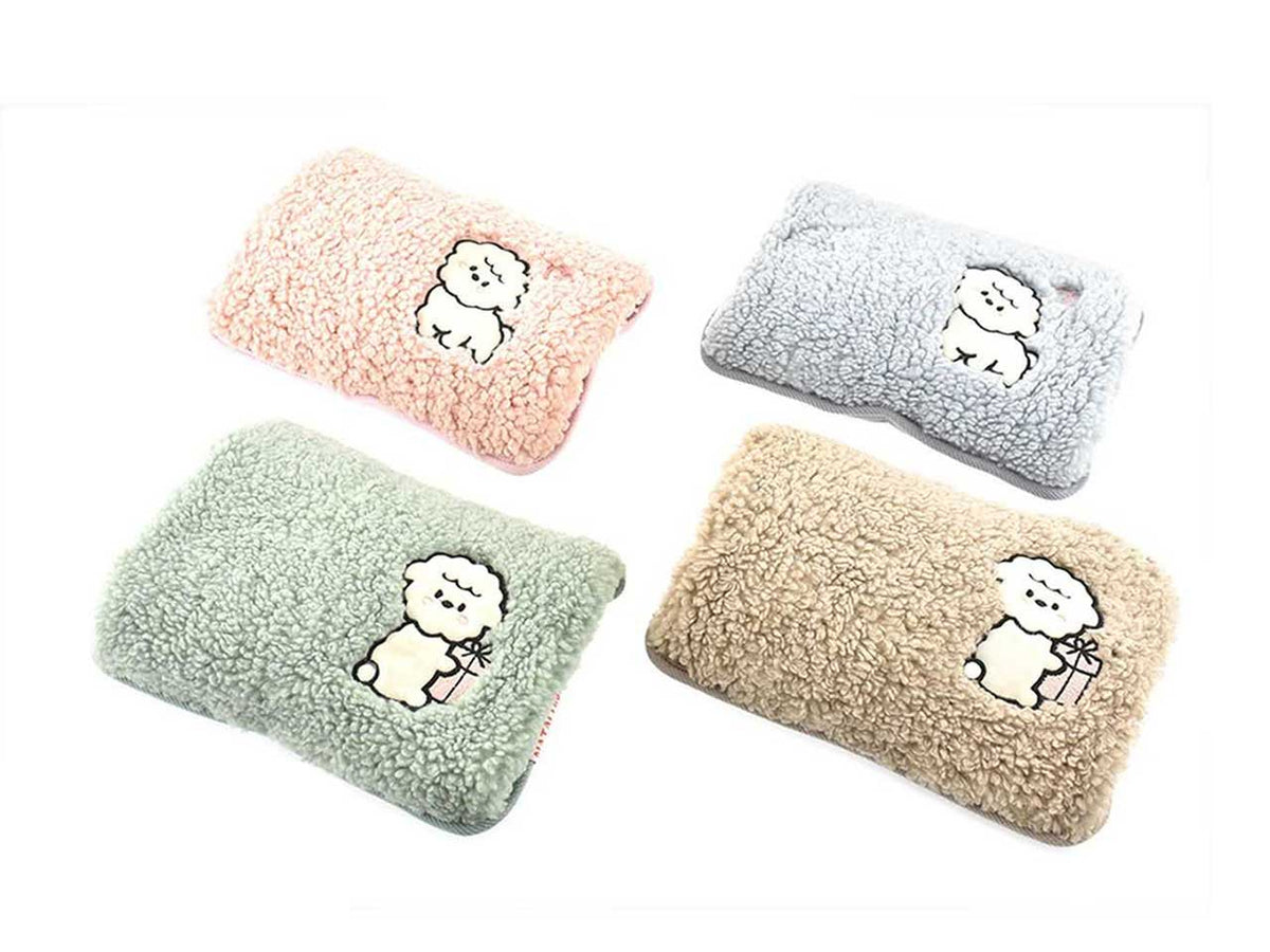 Borsa acqua calda con 4 decorazioni assortite