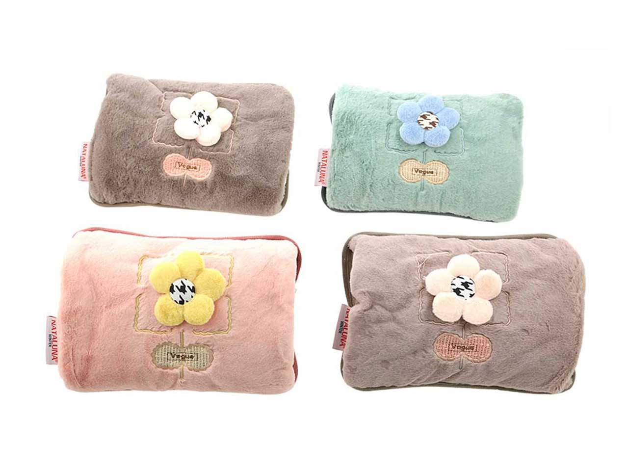 Borsa acqua calda con 4 decorazioni assortite