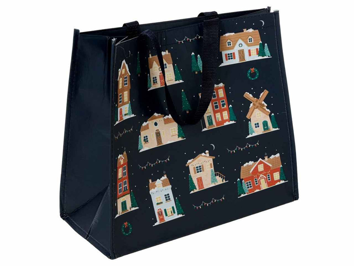 Busta shopper villaggio natalizio in rpet