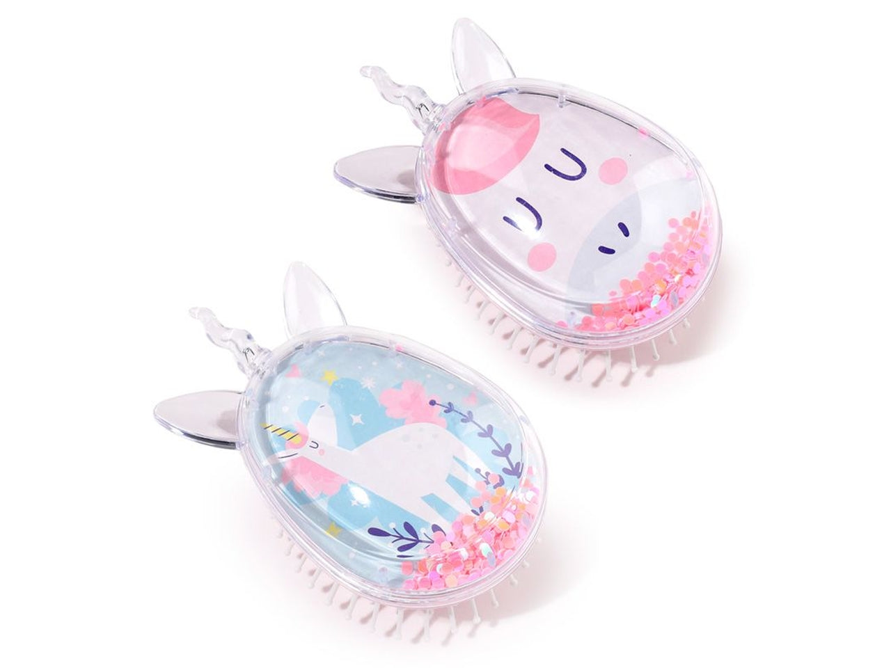 Spazzola per capelli per bambina a forma di unicorno con glitter - Puckator