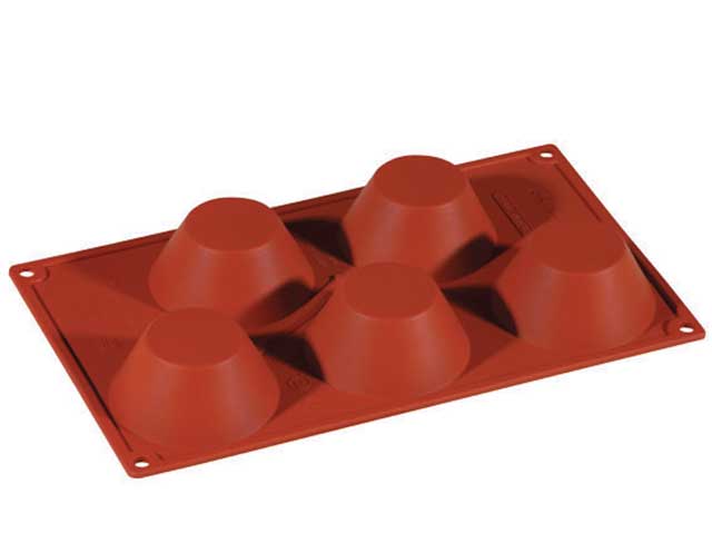 Stampo silicone muffin 5impronte fr029