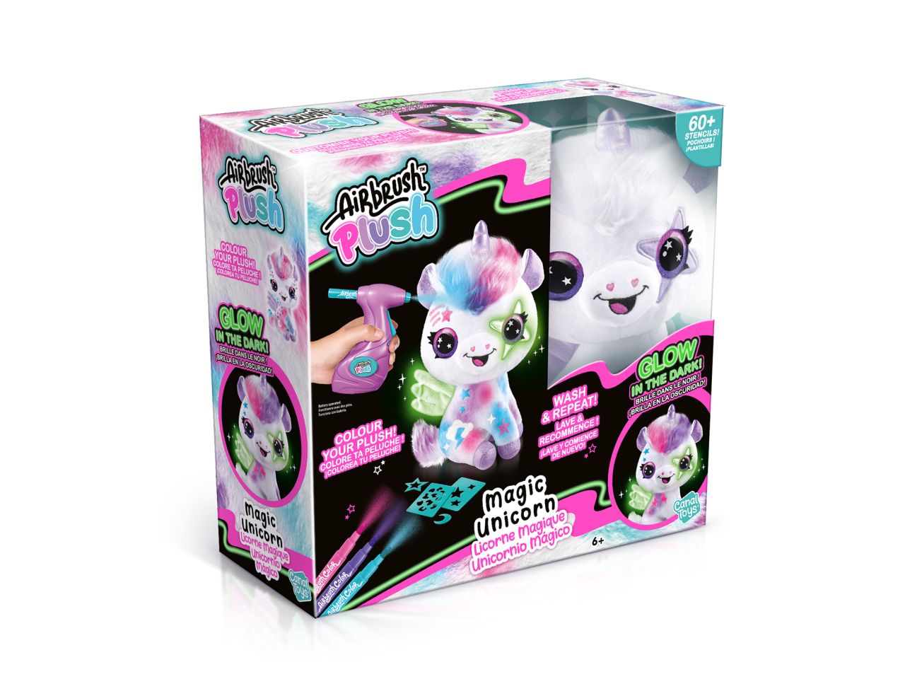 Airbrush plush magico unicorno