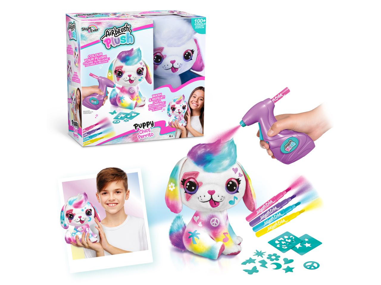 Airbrush plush cagnolino