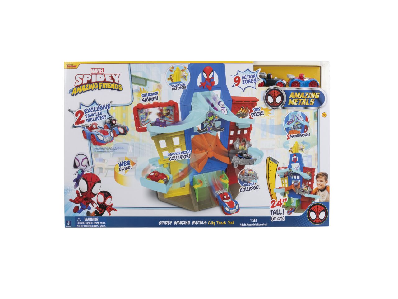 Spidey city playset con 2 veicoli esclusivi