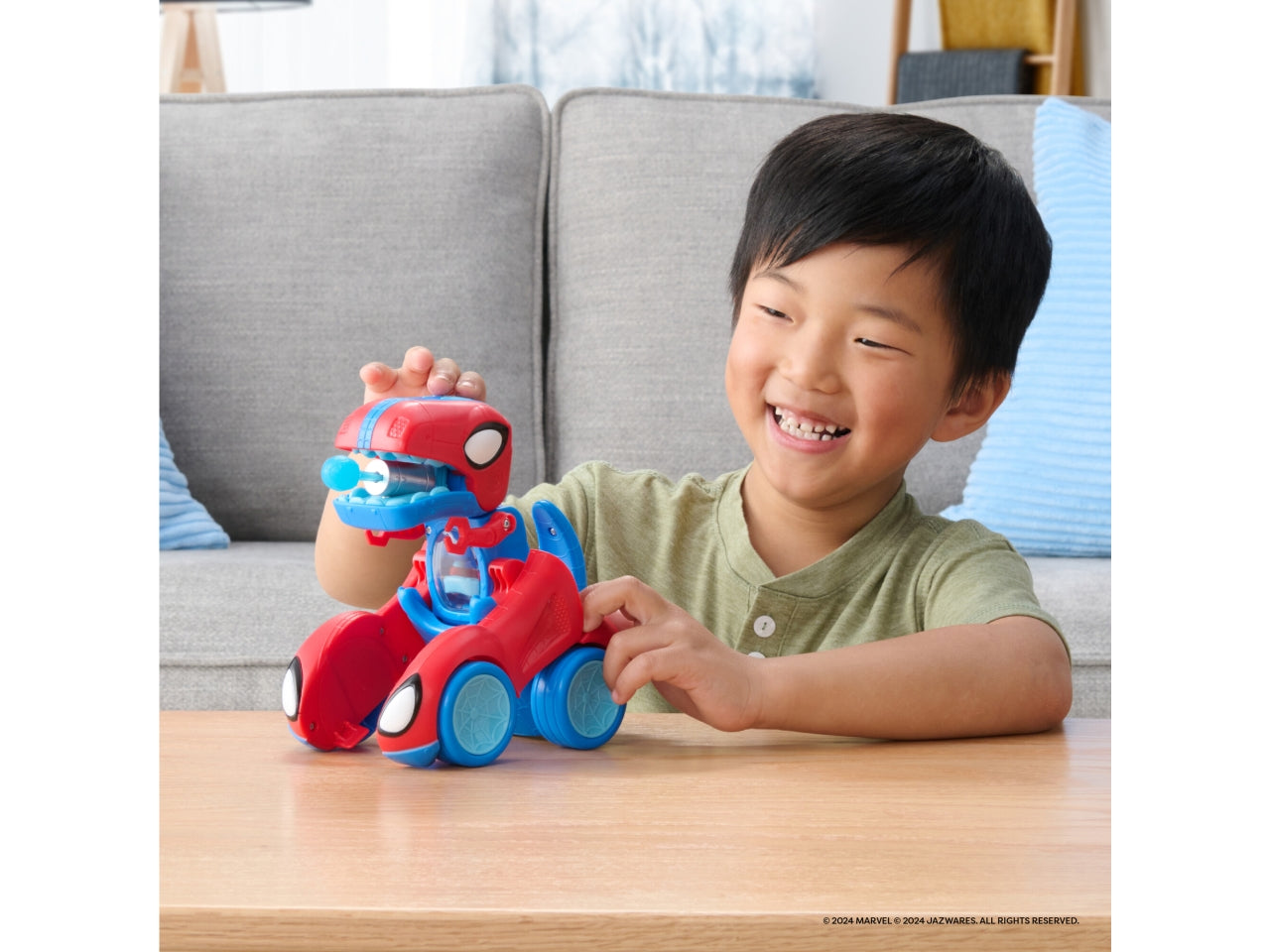 Veicolo transformer Spidey t-rex racer Marvel | Rei Toys