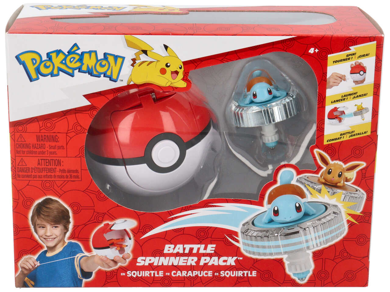 Pokémon trottola personaggio e pokè ball lanciatore