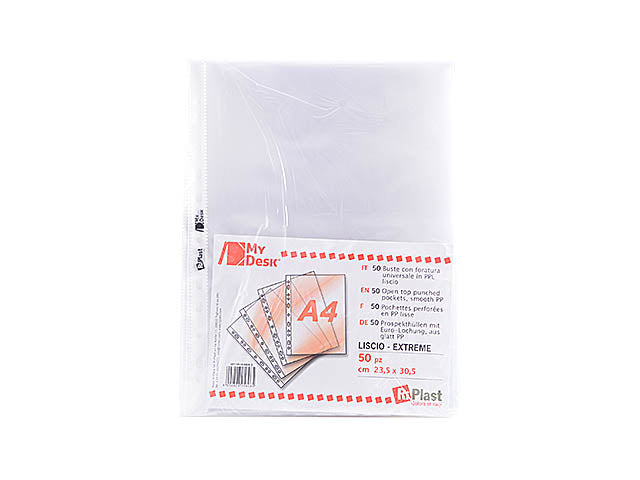 Busta forata a4 50 pezzi 23x30.5cm