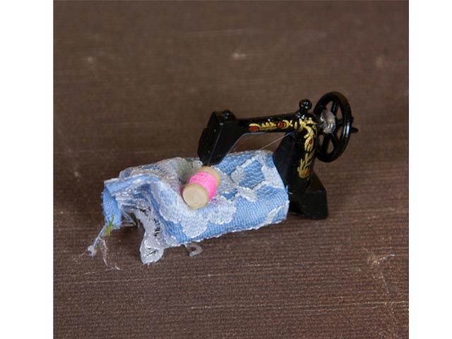 Accessorio per presepe macchina per cucire 3,5x1x2,5cm