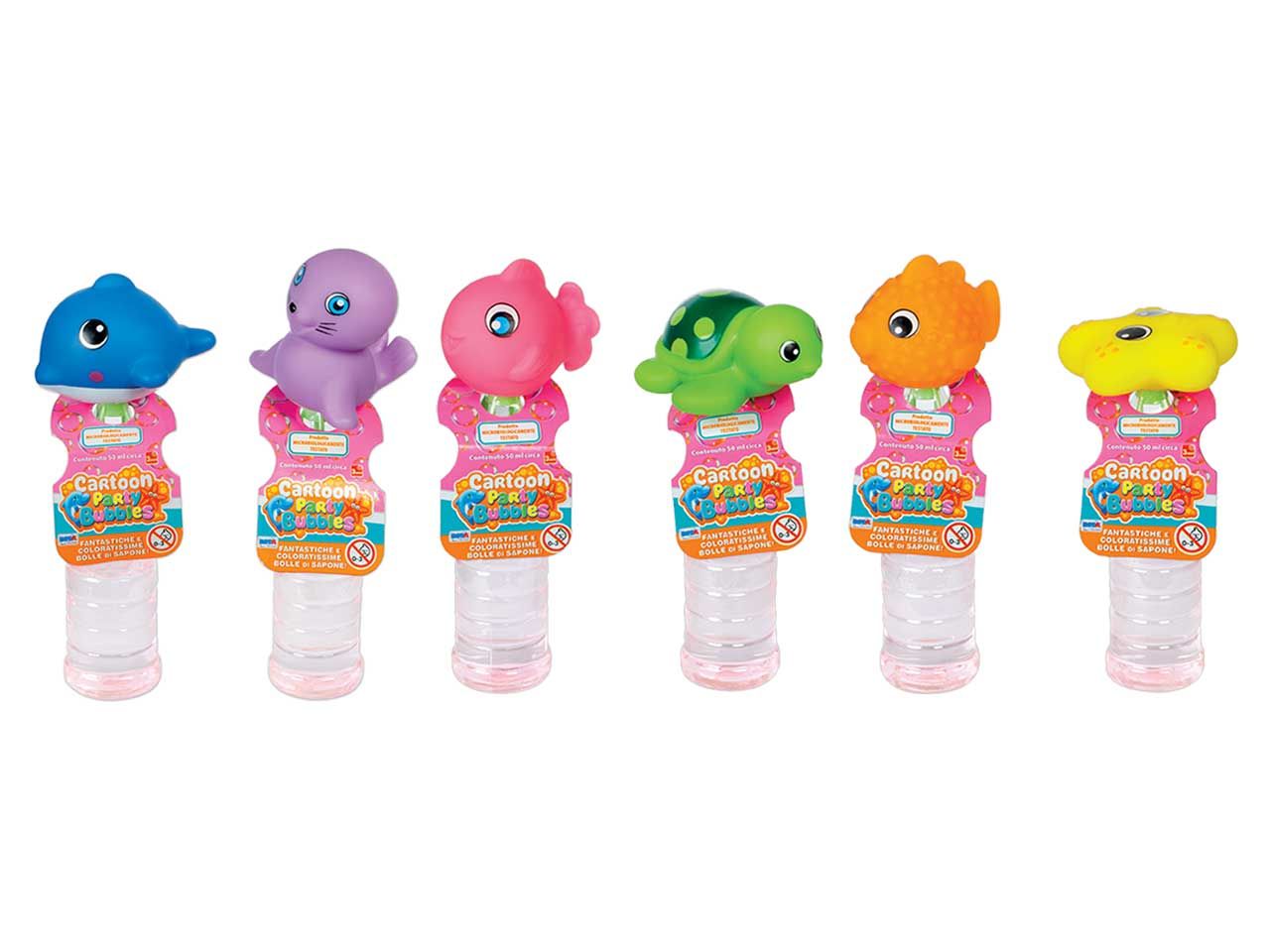 Bolle di sapone 6 assortimenti cartoon 50ml