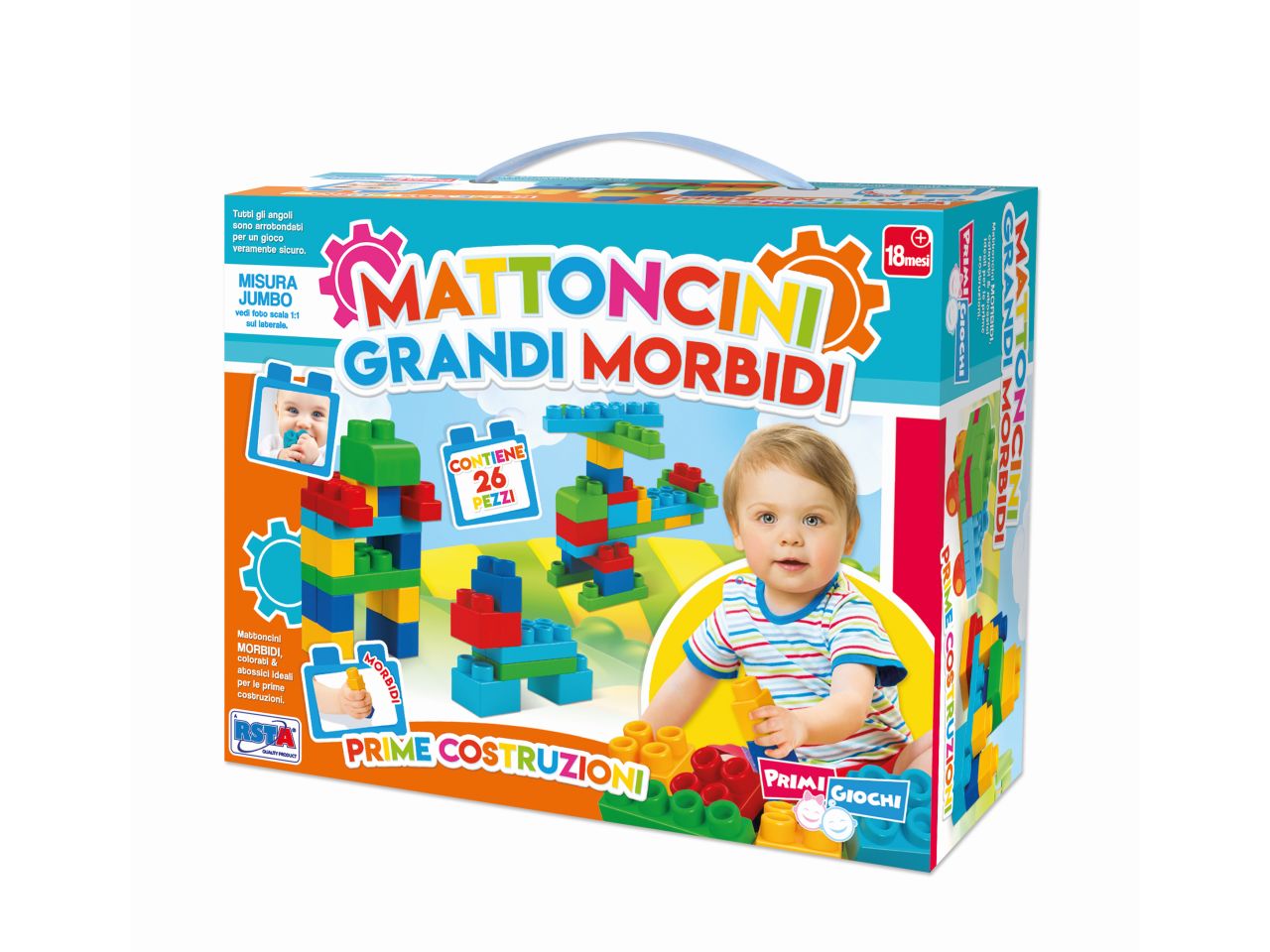 Mattoncini grandi morbidi 26 pezzi