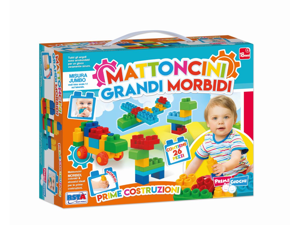 Mattoncini grandi morbidi 26 pezzi