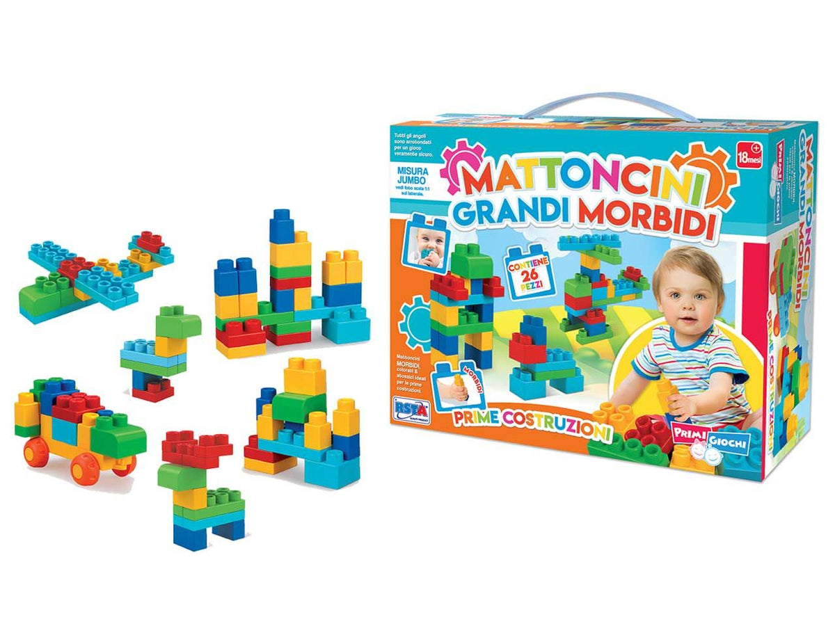 Mattoncini grandi morbidi 26 pezzi