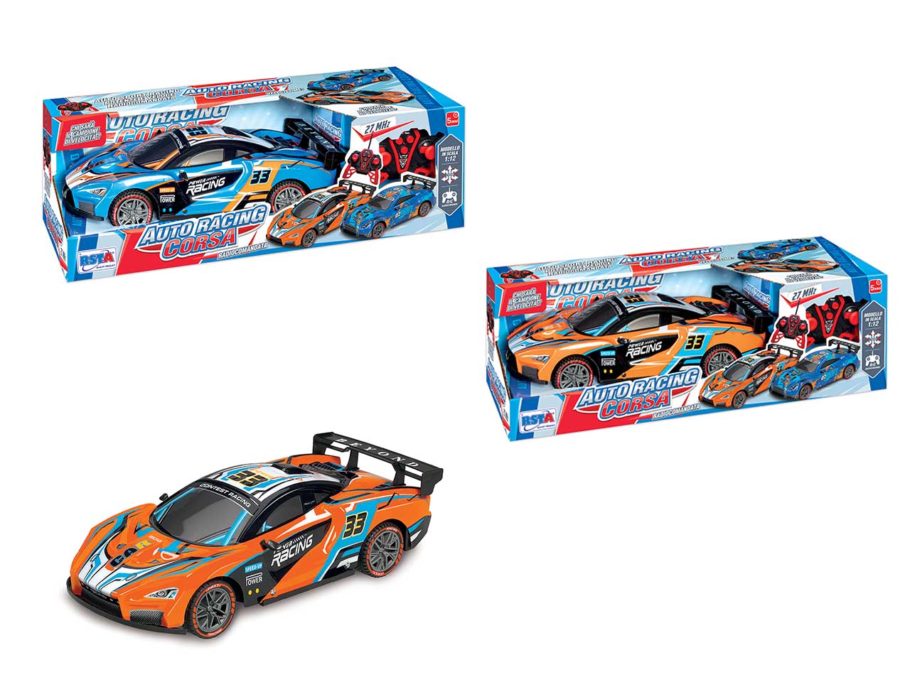 Auto radiocomandata sportiva corsa scocca