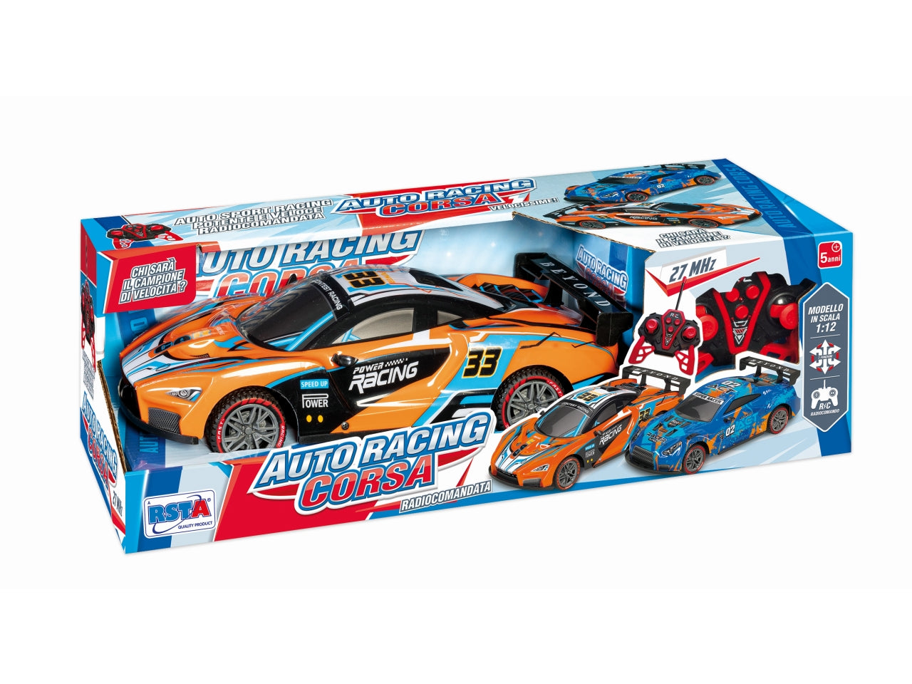 Auto radiocomandata sportiva corsa scocca