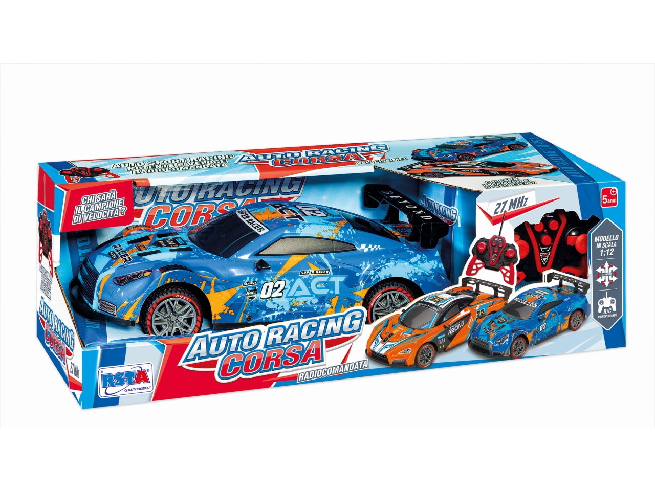 Auto radiocomandata sportiva corsa scocca