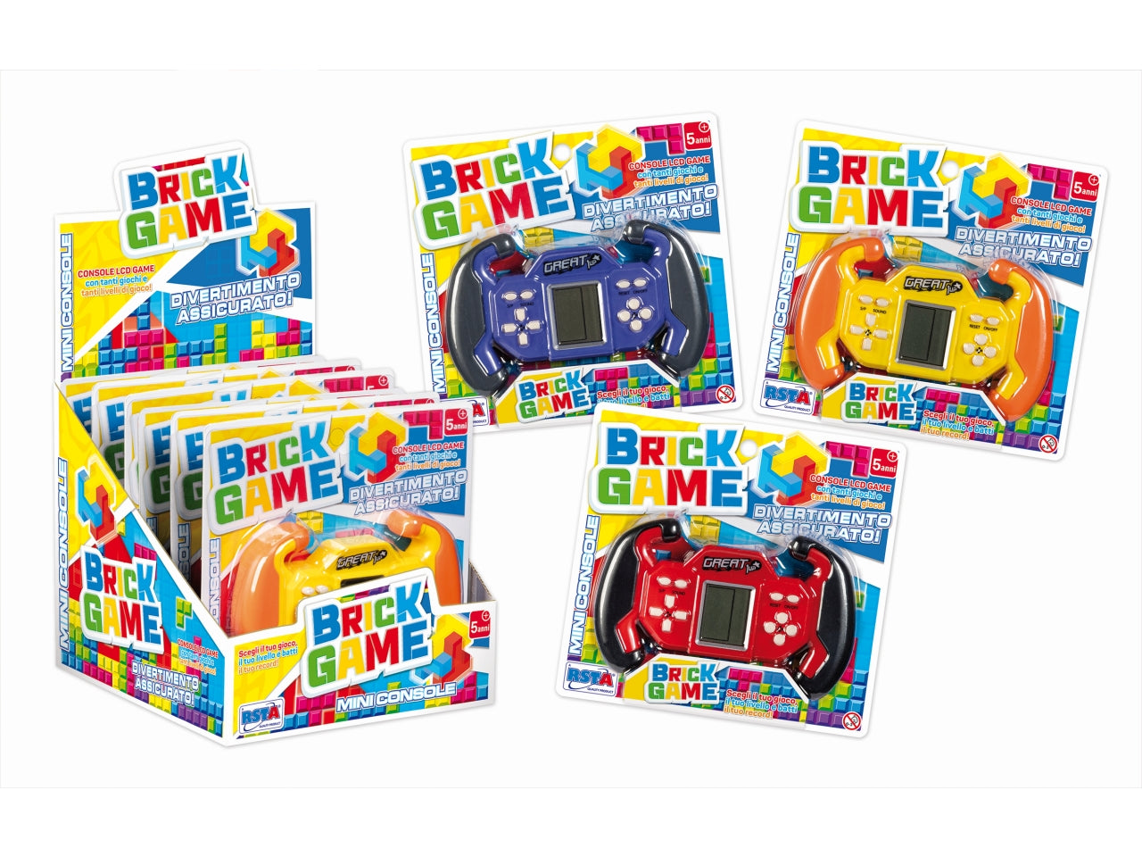 Gioco brick game lcd miniconsolle