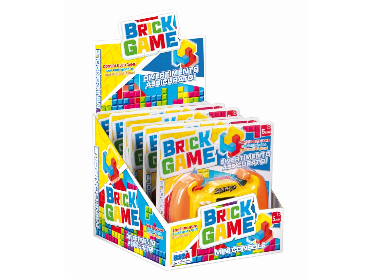 Gioco brick game lcd miniconsolle