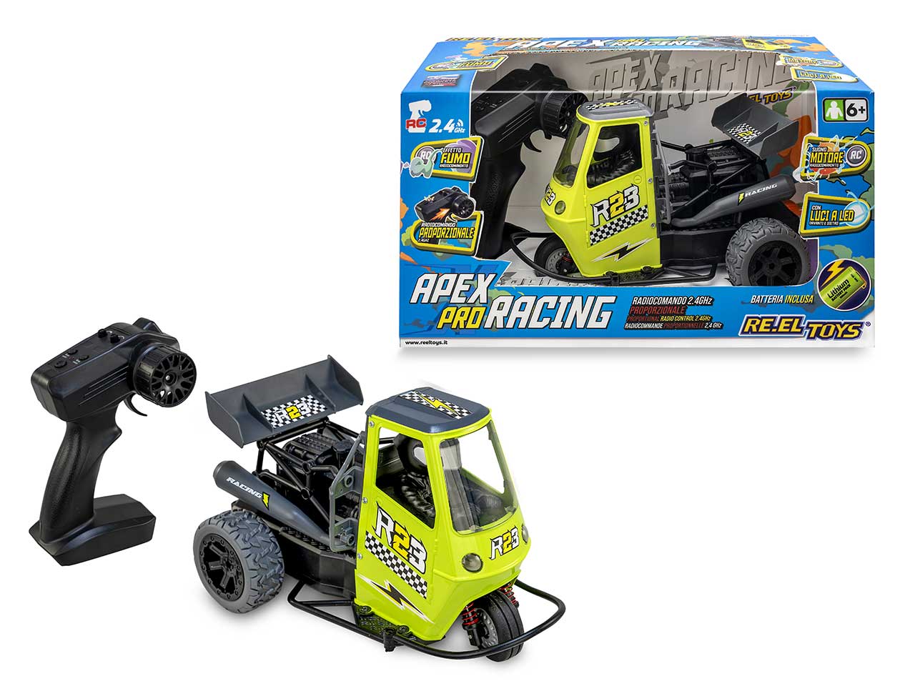 Apex Pro Racing Radiocomandato Nero e Verde Plastica Scala 1:16 Età 8+ | Re.El.Toys