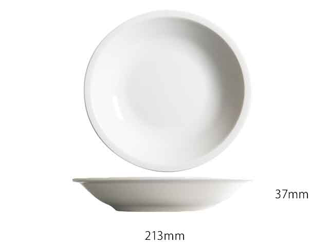 Piatto fondo Roma 20,5cm bianco