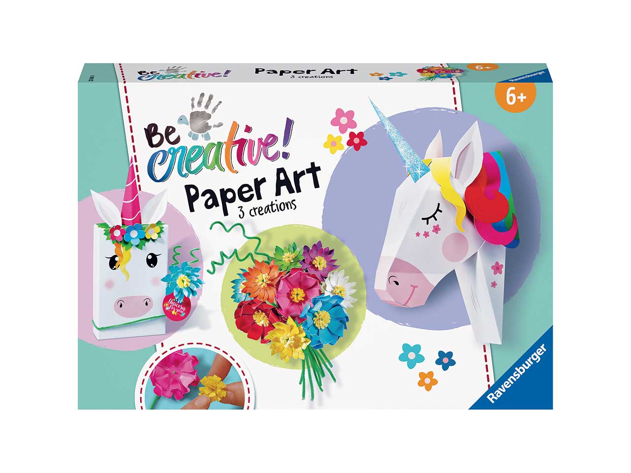 Be creative midi xl: paper art fiori e unicoro