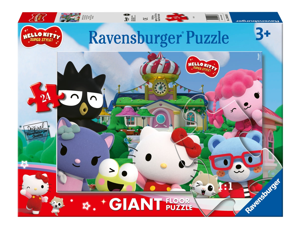 Puzzle Hello Kitty 24 Pezzi Giganti - Set Pavimento con Poster