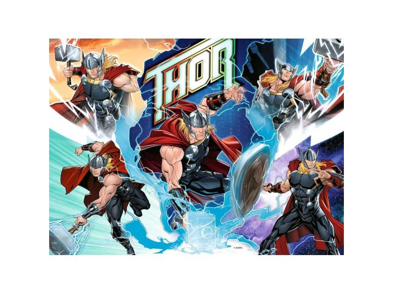 Puzzle 100 Pezzi XXL Marvel Thor, Idea Regalo per Bambini 6+ Anni, Gioco Educativo - Ravensburger