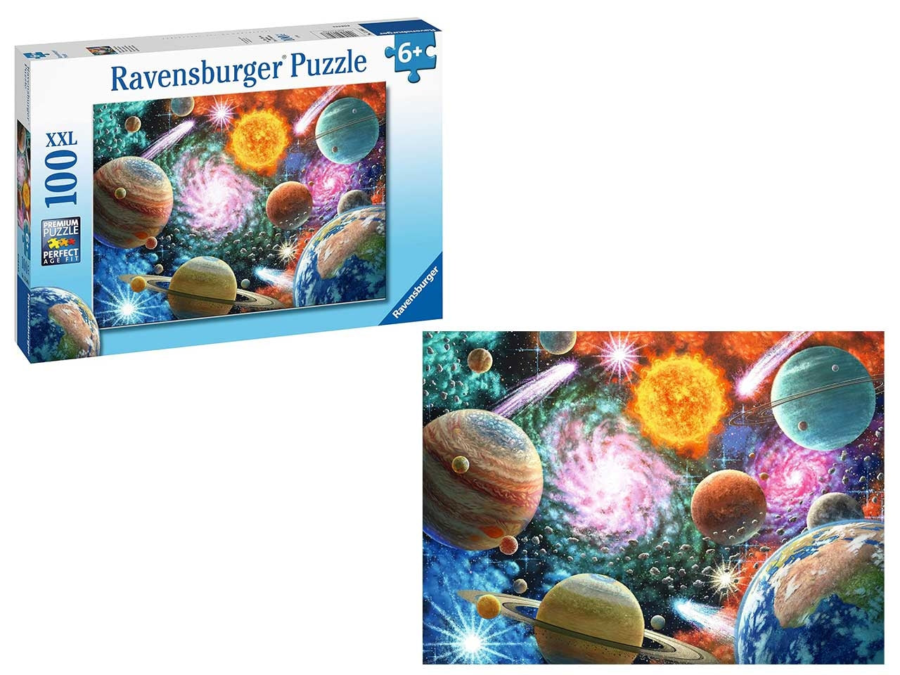 Puzzle Stelle e pianeti, 100 Pezzi XXL, Età Raccomandata 6+ Anni - Ravensburger