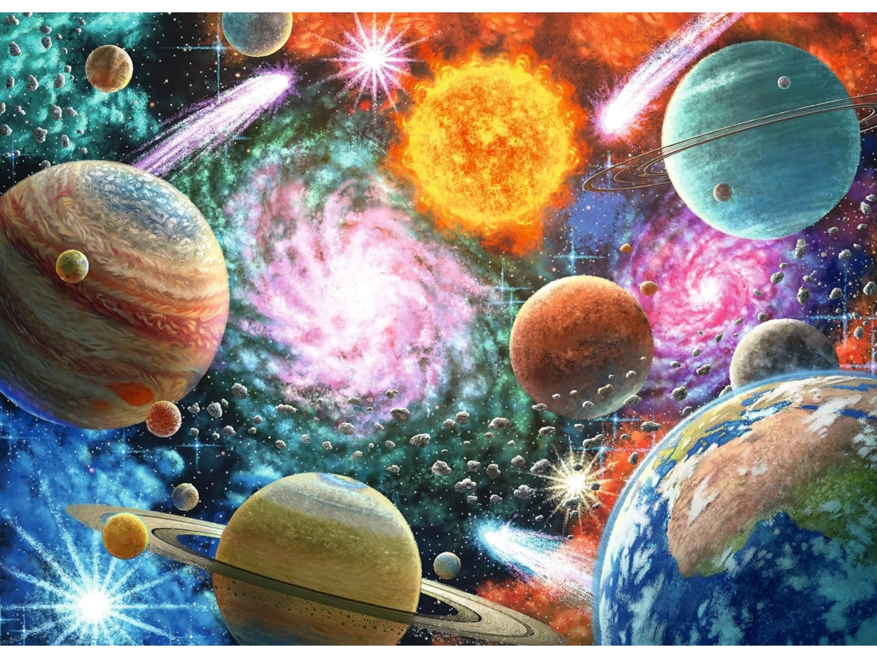Puzzle Stelle e pianeti, 100 Pezzi XXL, Età Raccomandata 6+ Anni - Ravensburger