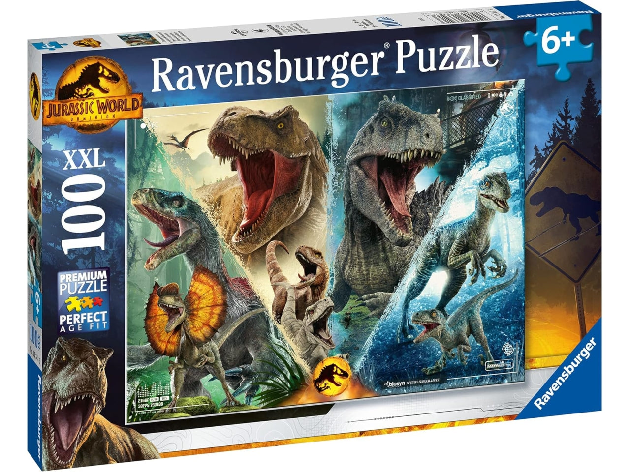 Puzzle 100 Pezzi XXL Jurassic World, Idea Regalo per Bambini 6+ Anni, Gioco Educativo - Ravensburger