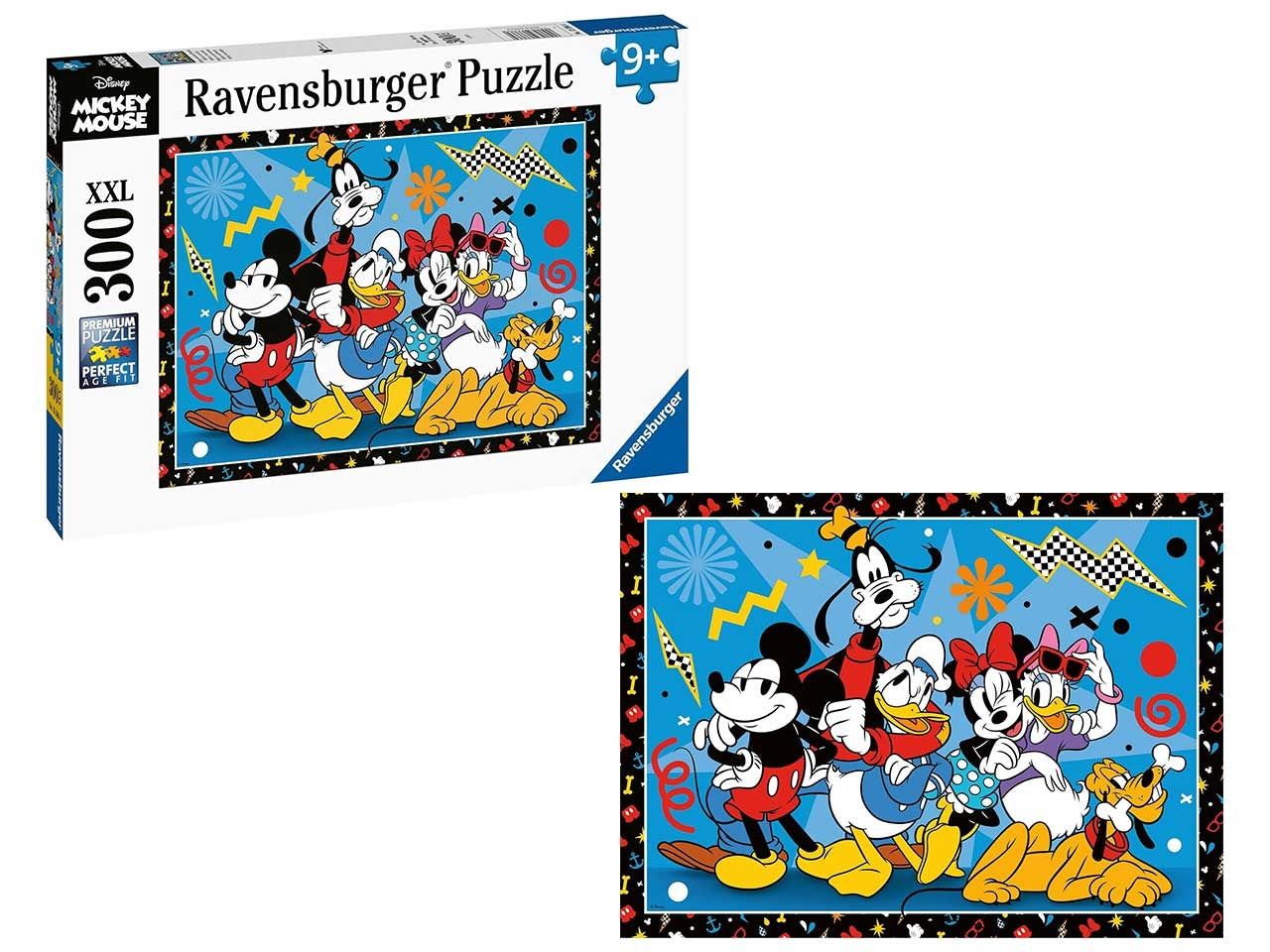 Puzzle 300 Pezzi XXL Disney Topolino & Friends, Idea Regalo per Bambini 9+ Anni, Gioco Educativo - Ravensburger