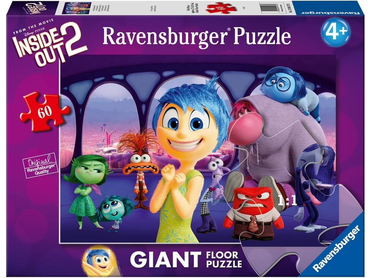 Puzzle 60 pezzi giant inside out 2 | Ravensburger
