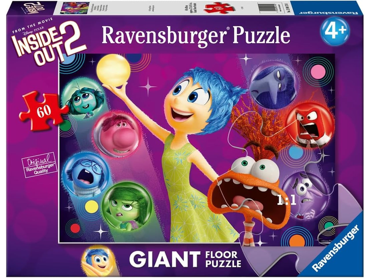 Puzzle 60 pezzi giant inside out 2 | Ravensburger