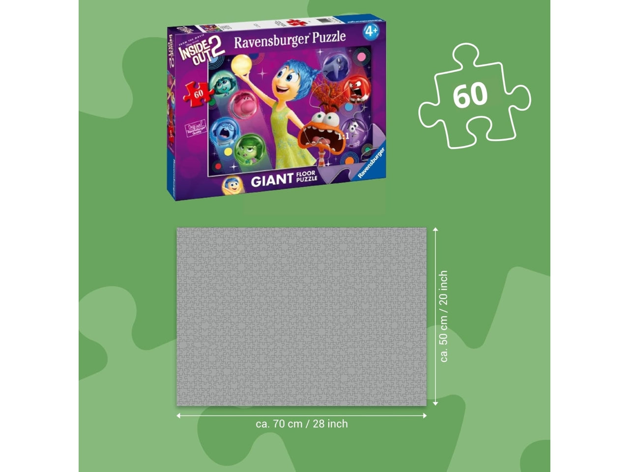 Puzzle 60 pezzi giant inside out 2 | Ravensburger