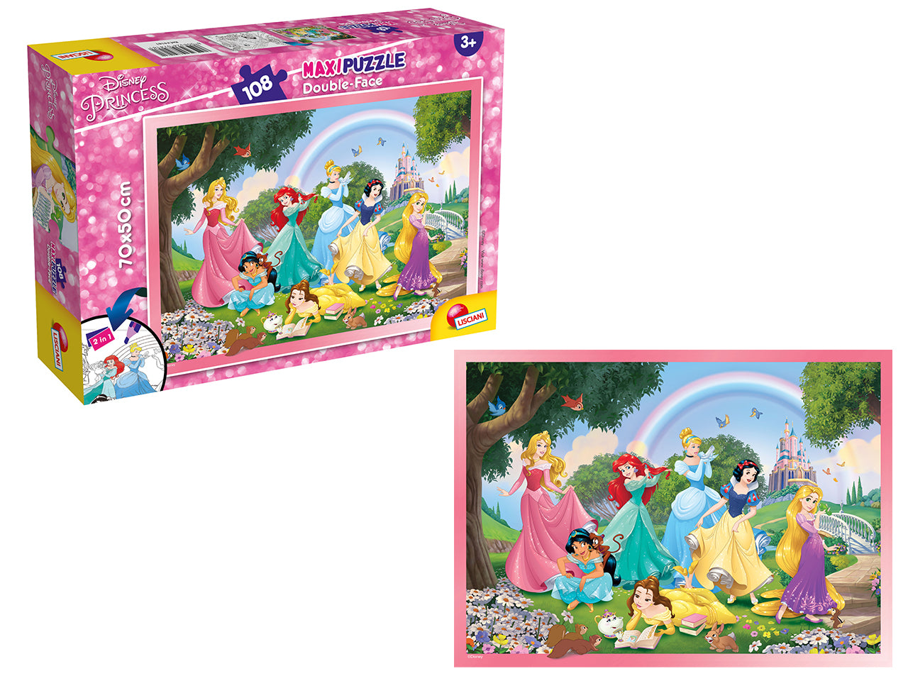 Disney puzzle df maxi floor 108 princess rainbow world
