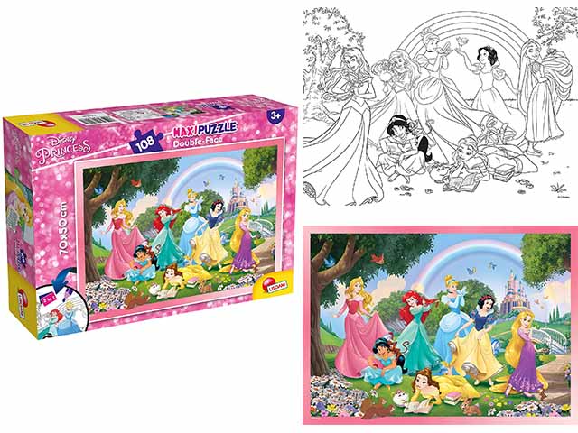 Disney puzzle df maxi floor 108 princess rainbow world