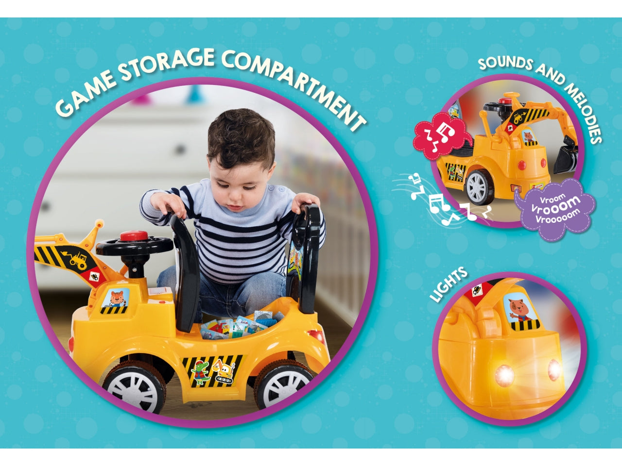 Carotina ride on bulldozer 2 in 1 $