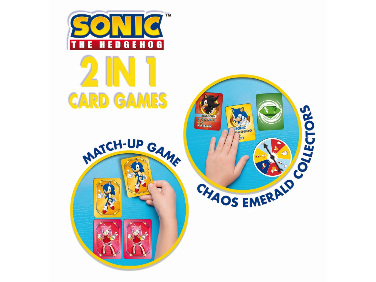 Sonic 2 in 1 card games in a backpack