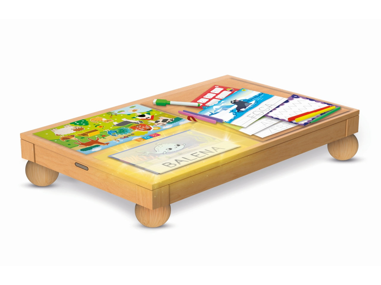 Montessori legno tavolo multi attivita'