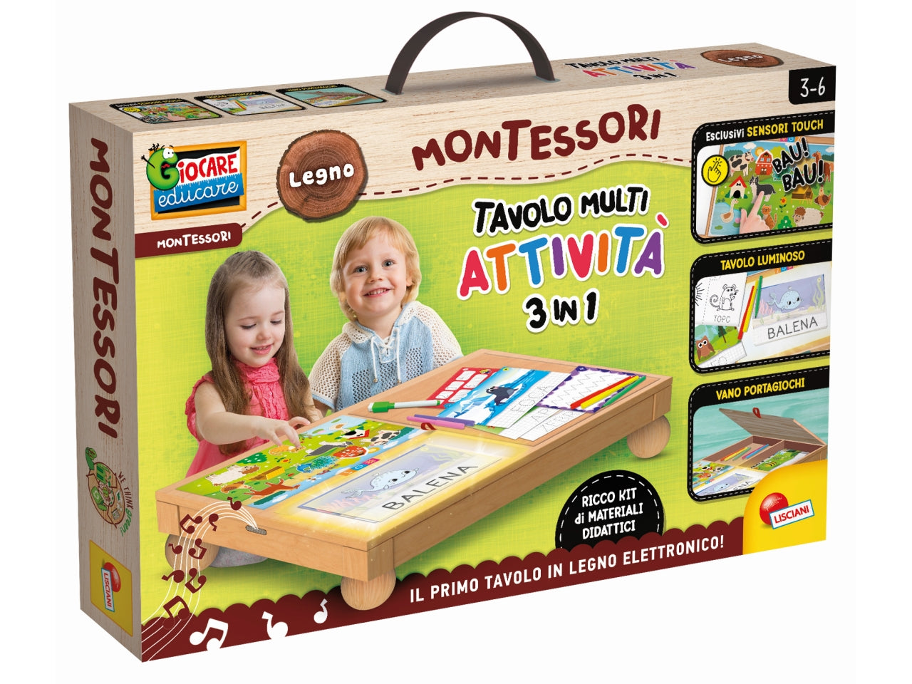 Montessori legno tavolo multi attivita'