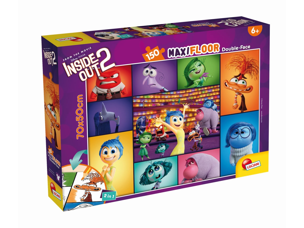 Puzzle MAXI floor 150 pezzi Inside Out 2 Disney età 6+ | Lisciani