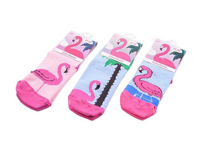 Fenicottero calzini antiscivolo taglia 23/26+27/30+31/34 assortiti