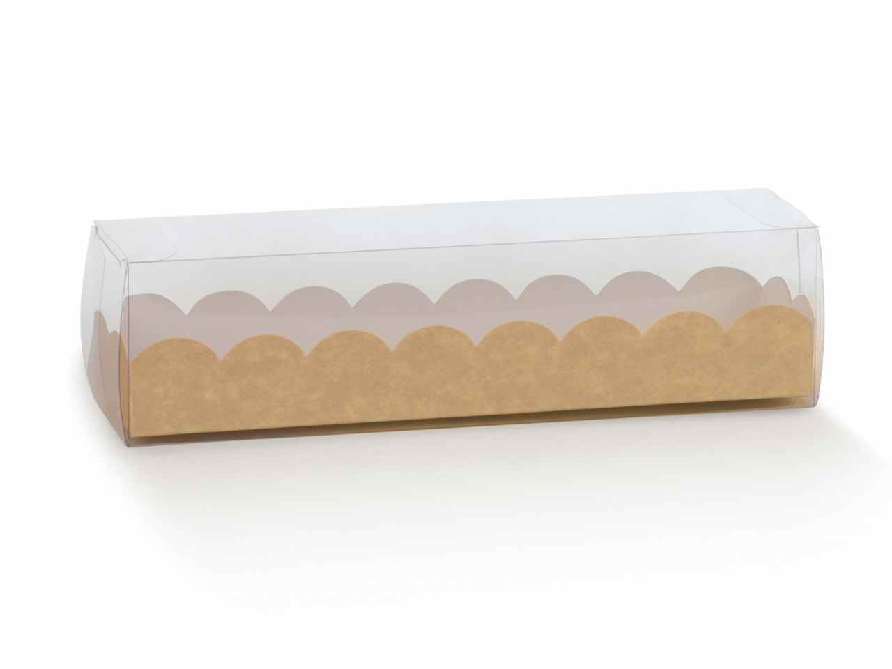 Scatola in pvc 19x5x5cm nature con vaschetta