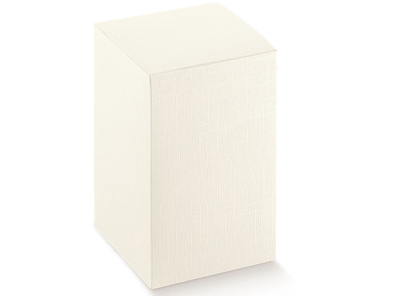 Scatola seta bianca 10x10x30cm
