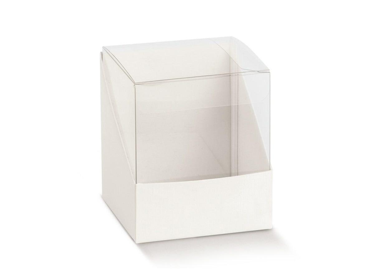 Scatola fibra bianca duo misura 8x8x9cm