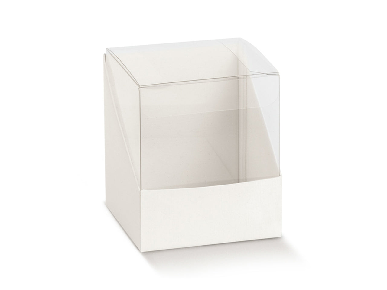 Scatola duo misura 10x10x12cm in fibra bianca