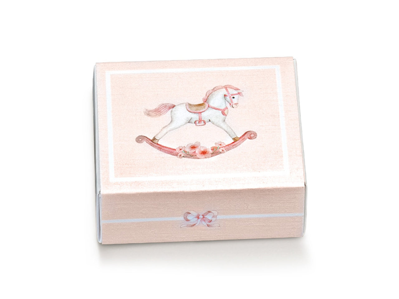 Cassetto quadrato misura 60x50x30mm cavallo rosa