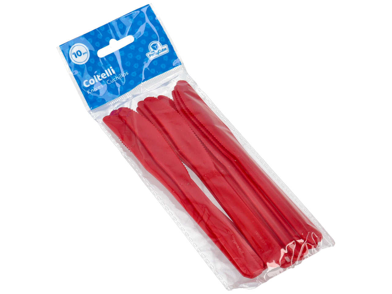 Coltello rosso 10 pezzi $