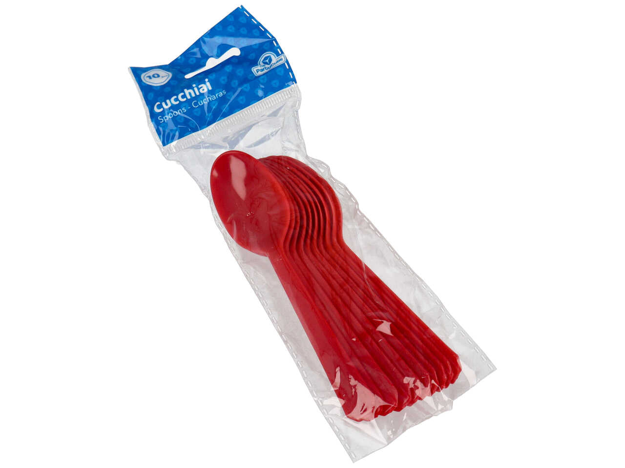 Cucchiaio rosso 10 pezzi $
